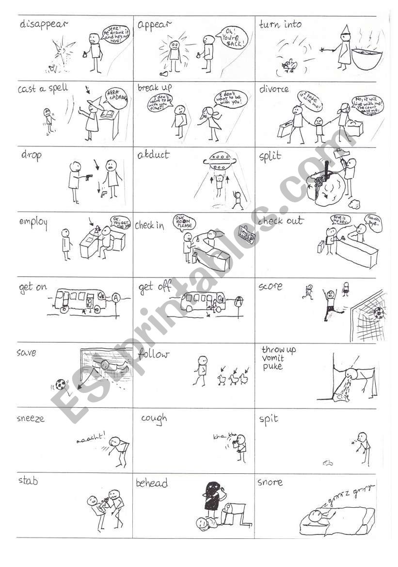 English Verbs in Pictures - part11 out of 25 - 
