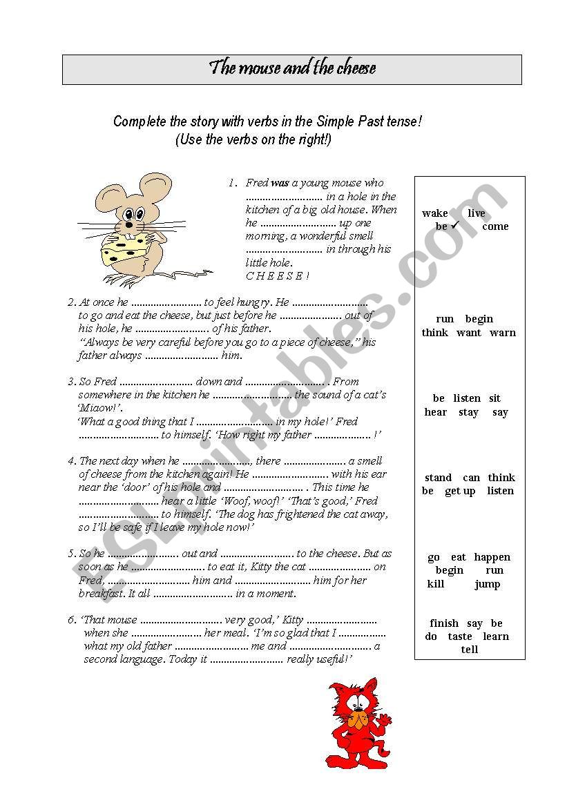 The Mouse and the Cheese - Simple Past