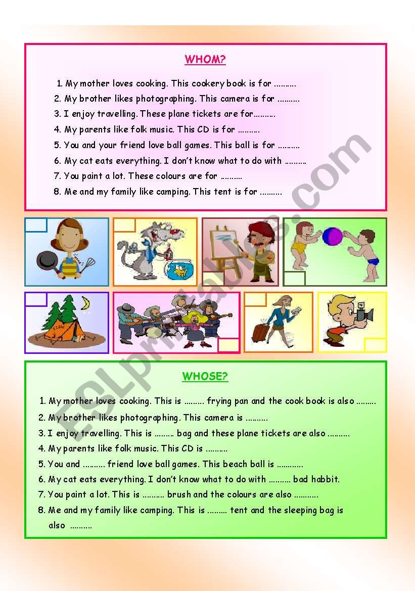 Personal Pronoun (2) worksheet