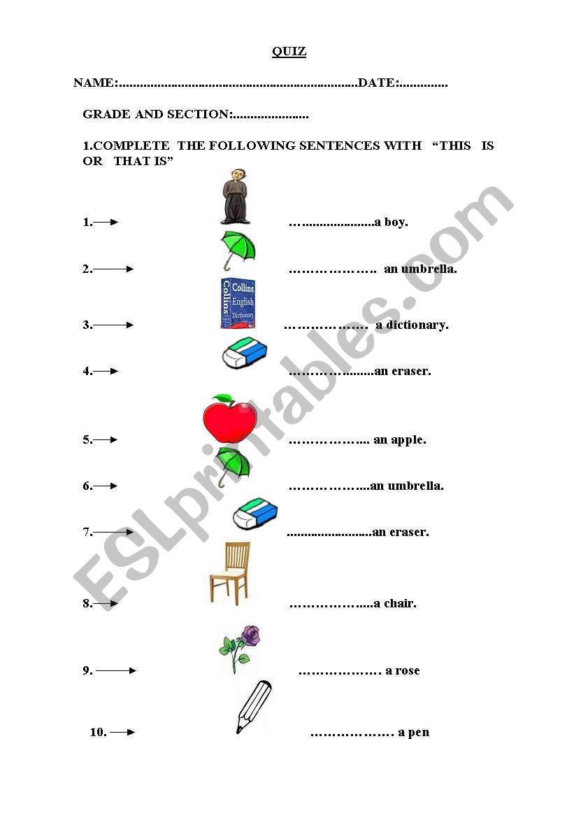 this that  worksheet