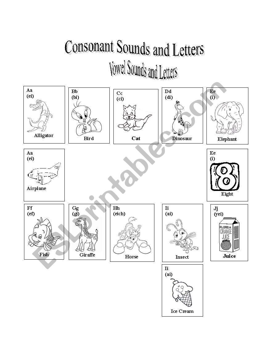 consonant sounds and letter 1 worksheet