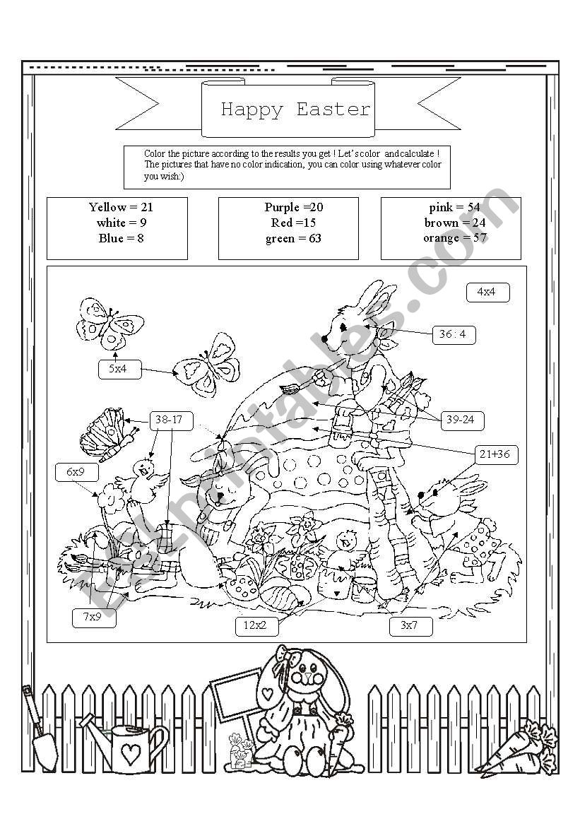 Easter Fun worksheet