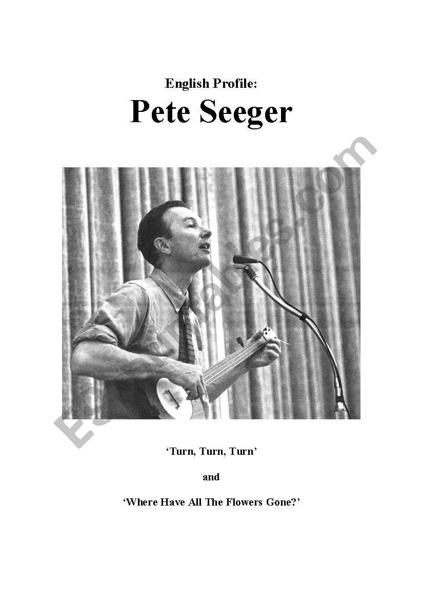 Pete Seeger worksheet