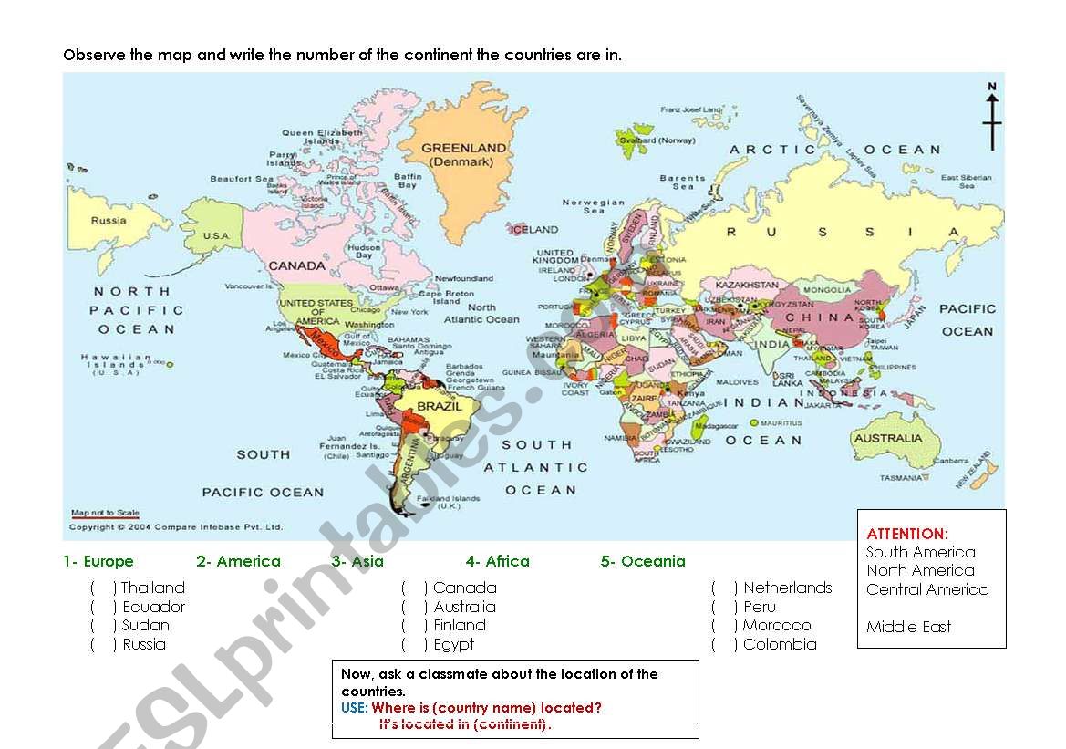 where is? worksheet