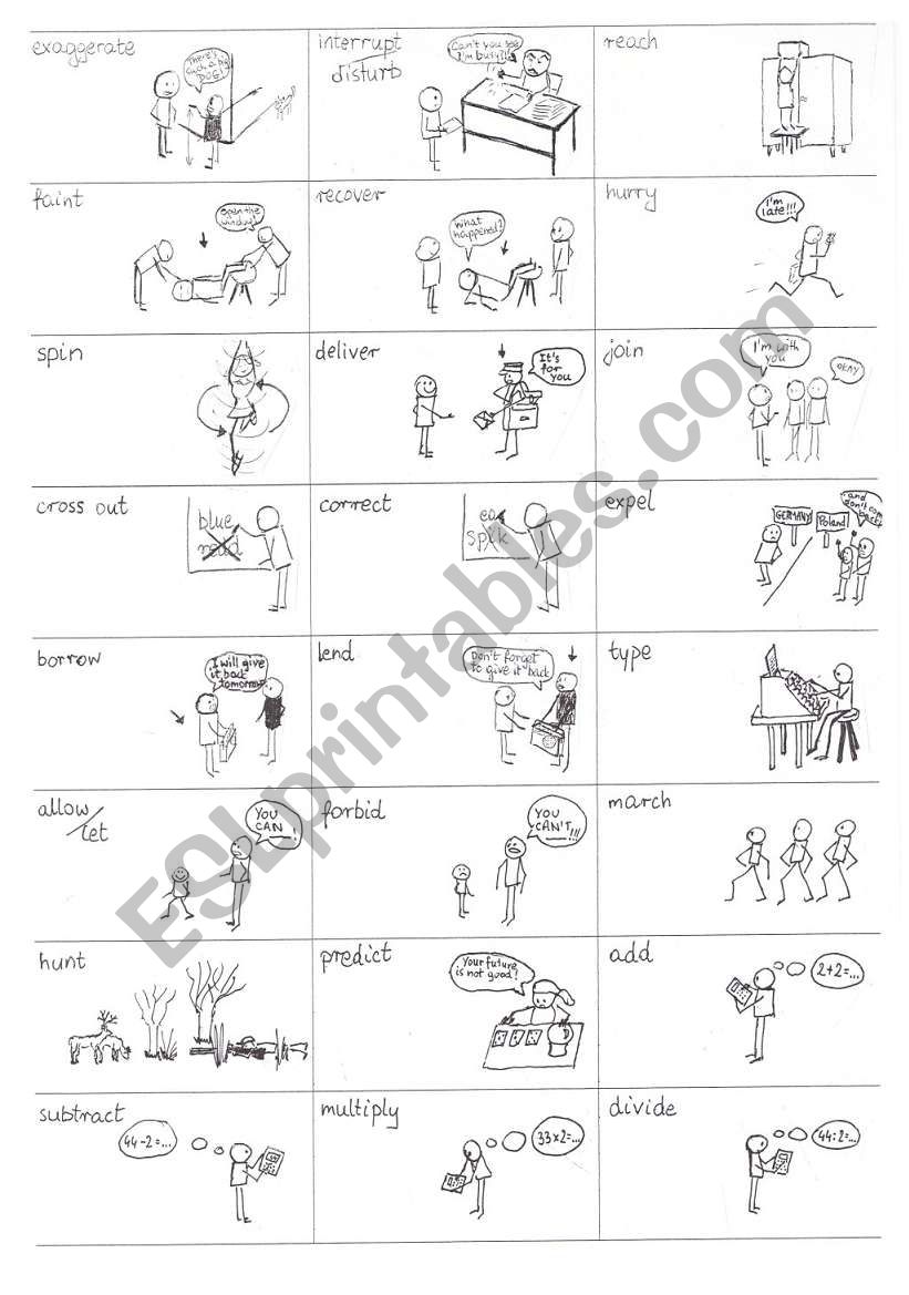 English Verbs in Pictures - part12 out of 25 - 