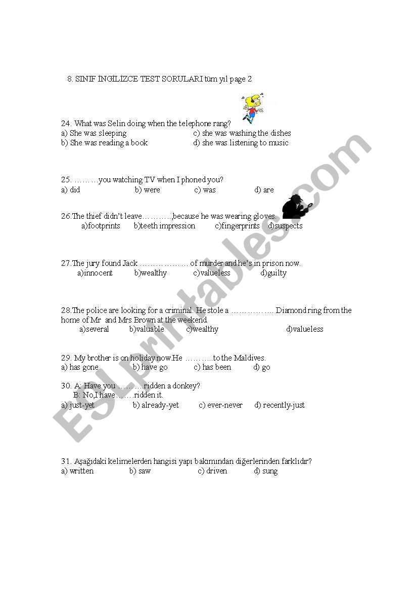 8th year SBS test part 2 (60 questions) whole year !!!