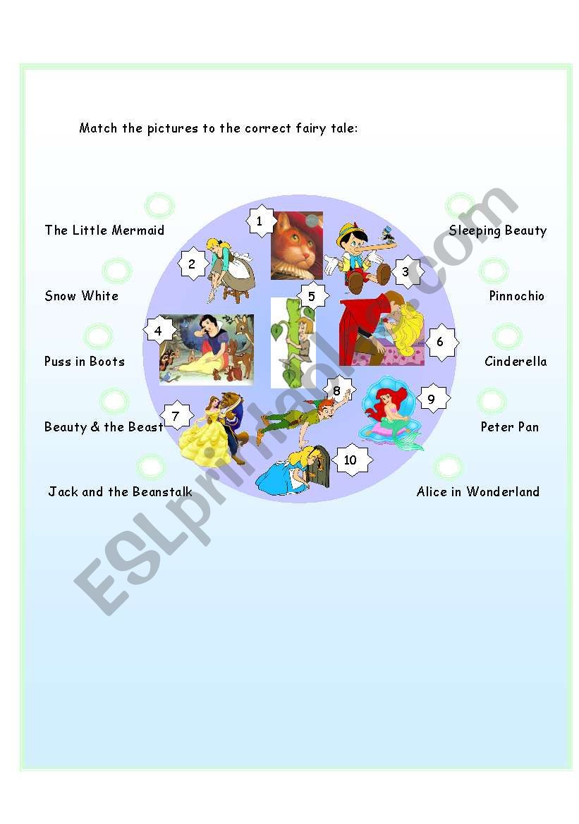 Fairy Tale Activity (with pictures)
