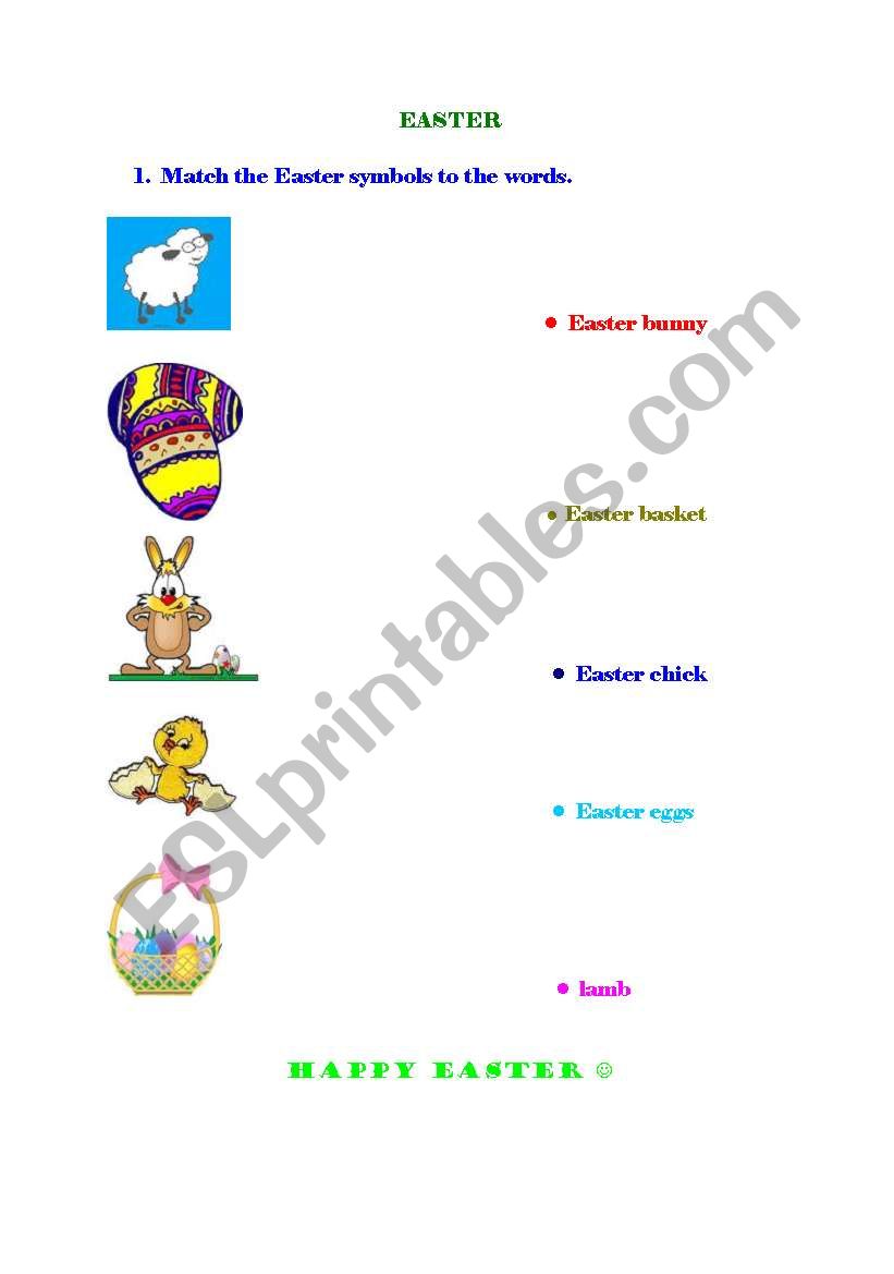 Easter worksheet