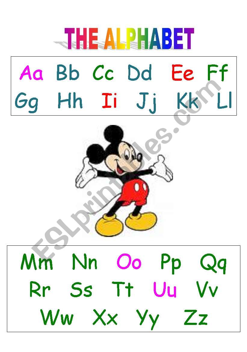 the alphabet worksheet