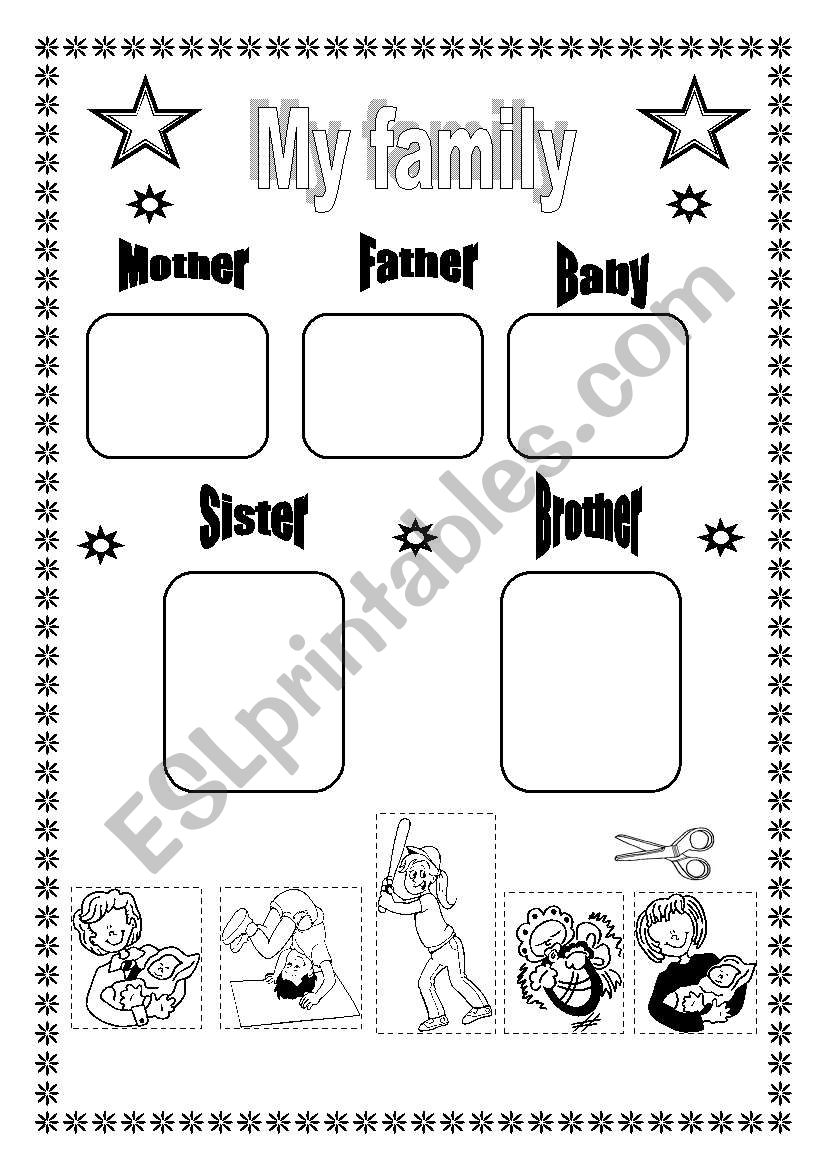 My Nuclear Family worksheet