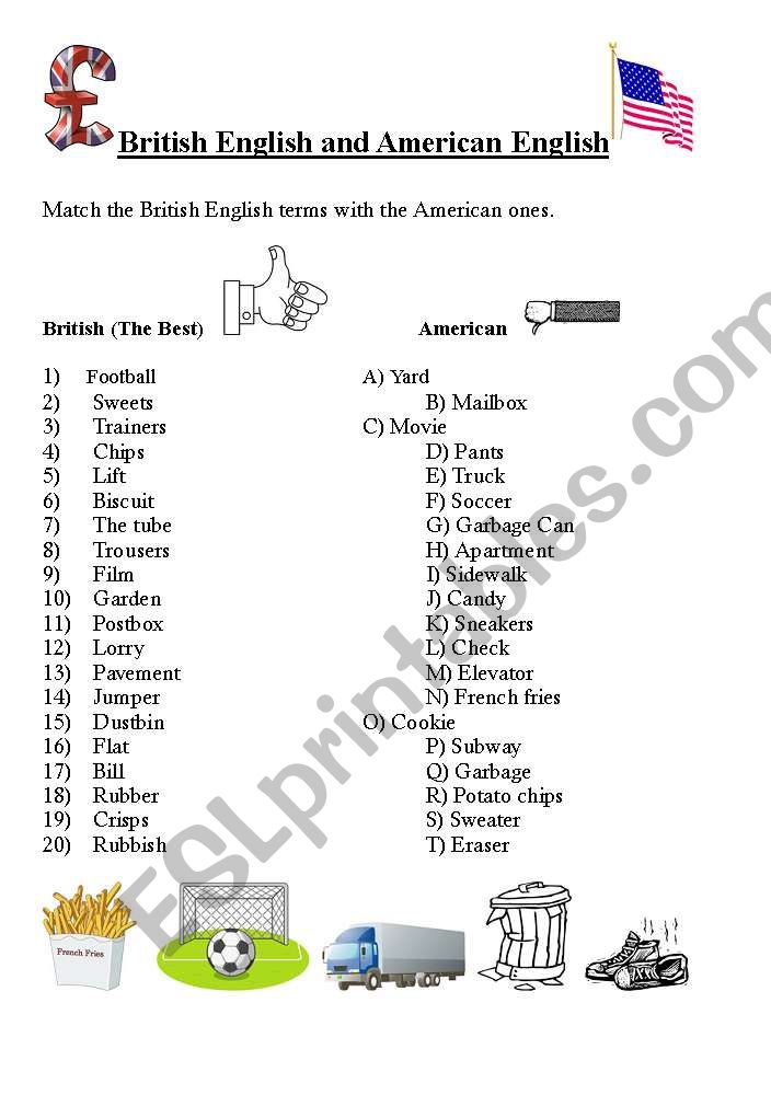 british english v american english