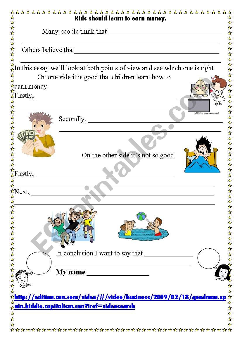 Essay form for young learners