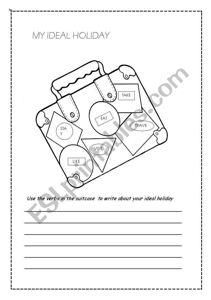 MY IDEAL HOLIDAY worksheet