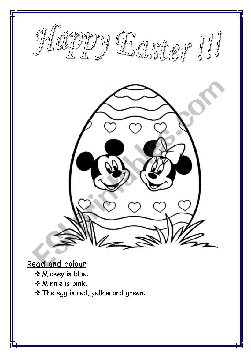 Easter worksheet