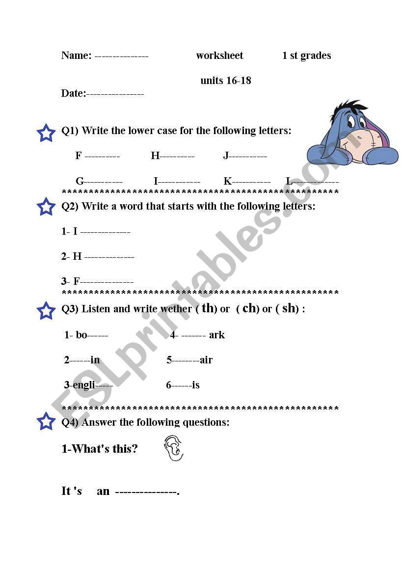 useful worksheet for kids worksheet