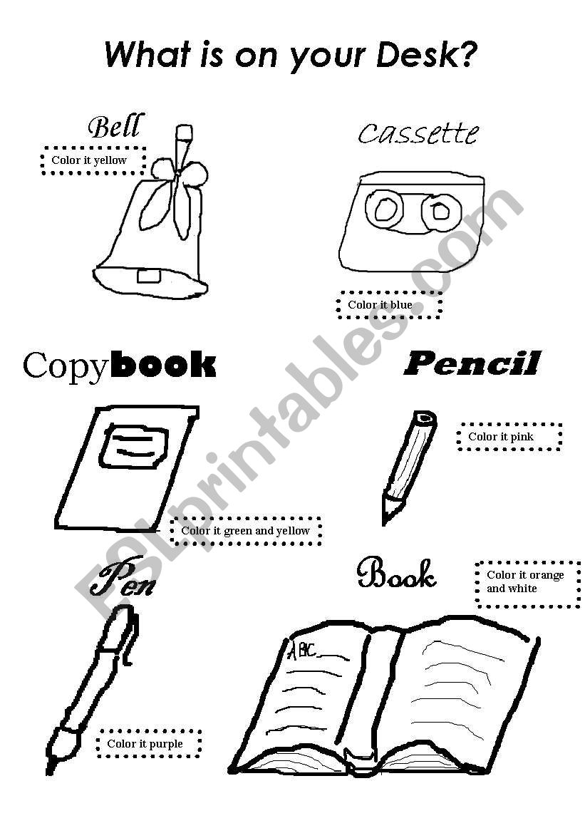 Color the pictures worksheet