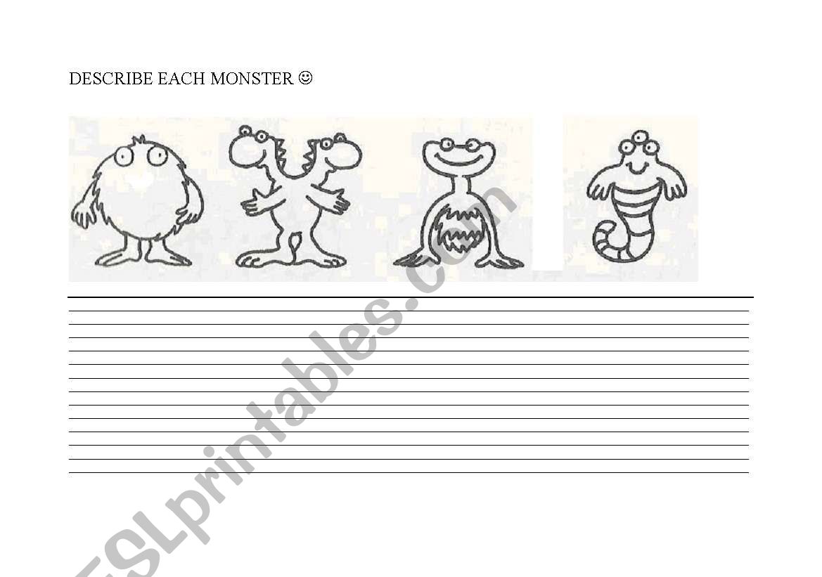 strange bodies of the monsters