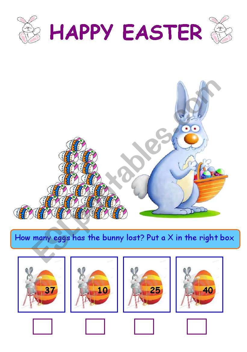 Easter worksheet