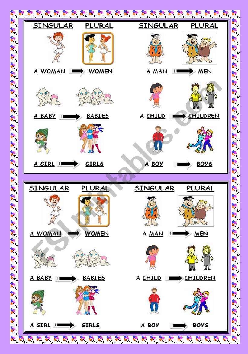 plurals worksheet