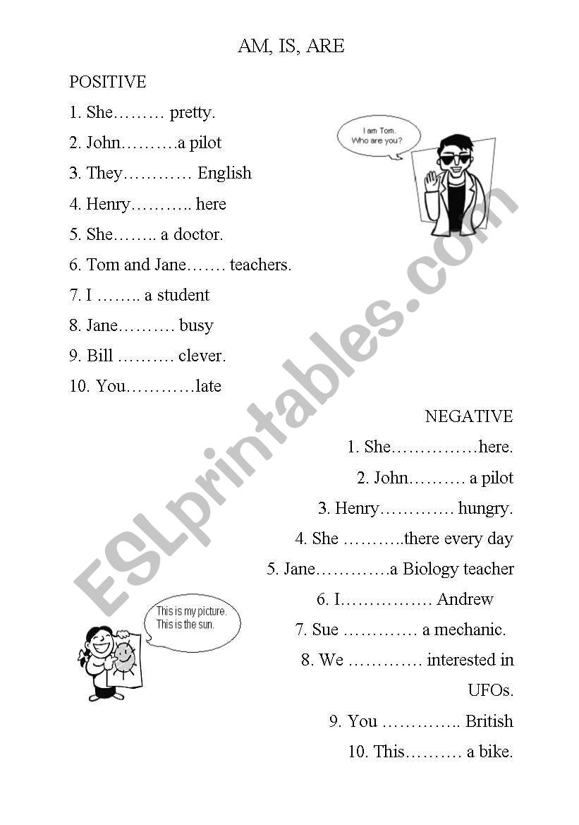 to be worksheet