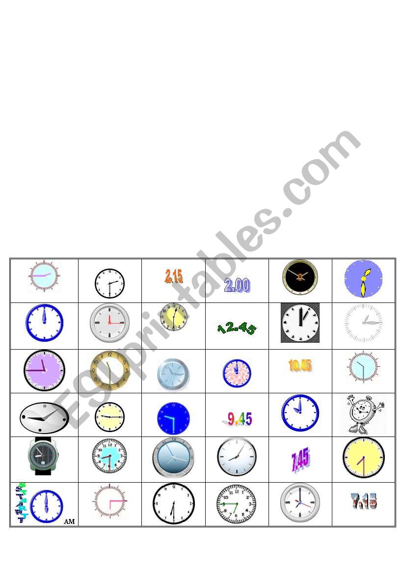 Time boardgame - present simple+frequency adverbs or past continuous 1/2