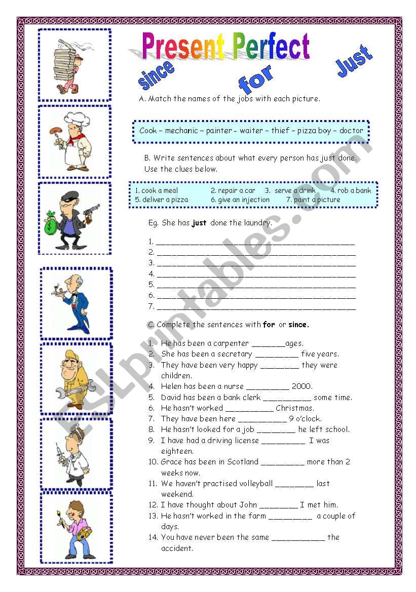 Present Perfect (08.04.09) worksheet