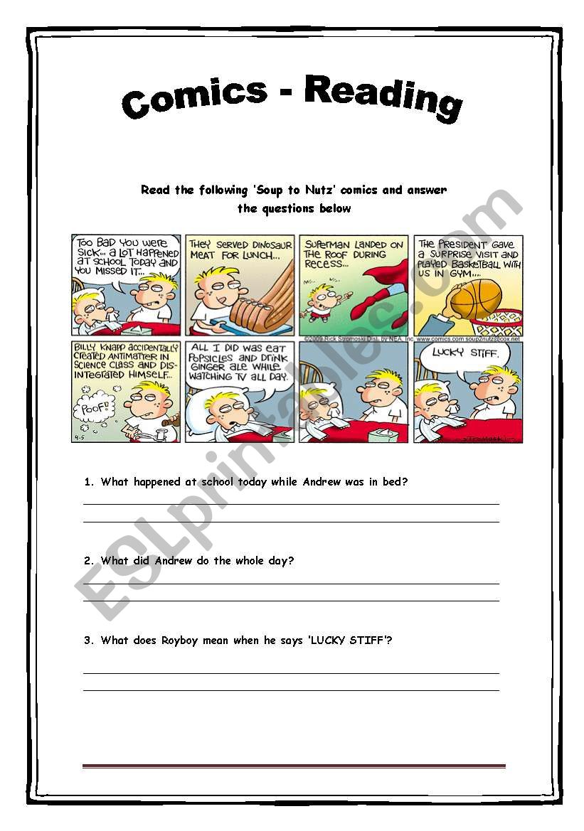 Comics - Reading Activity - 12