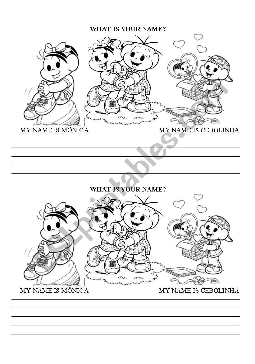 What is your name? worksheet