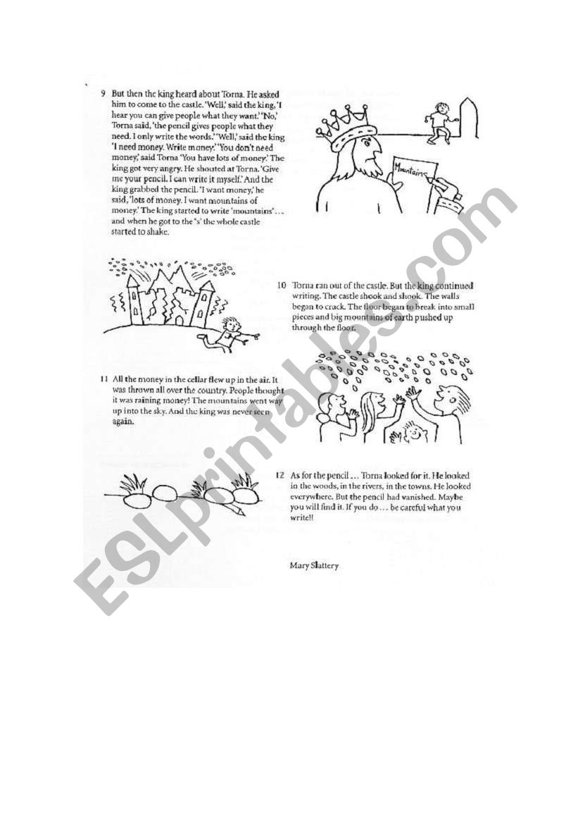 The Magic pencil 2nd part worksheet