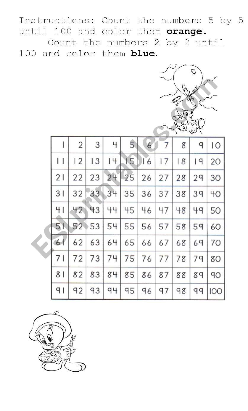 color the numbers worksheet