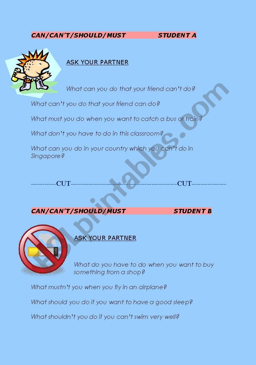 Models - Can/Cant/Should/Must Etc.