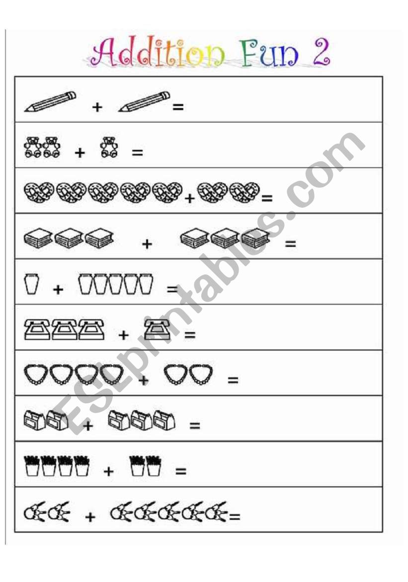 ESL  Addittion Black-Line Copy Masters