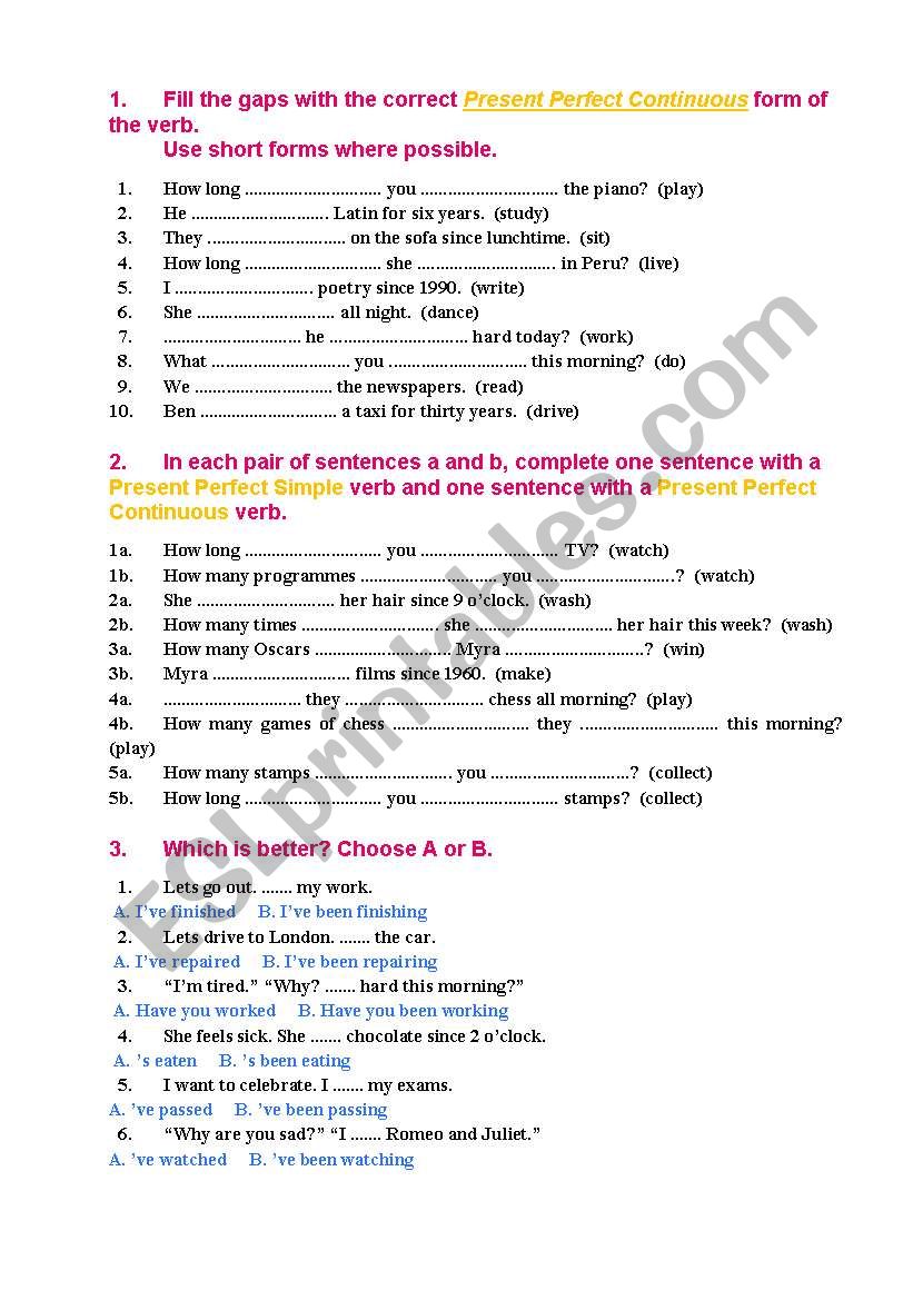 Past Tense Review worksheet