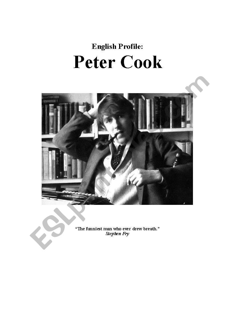 Peter Cook worksheet