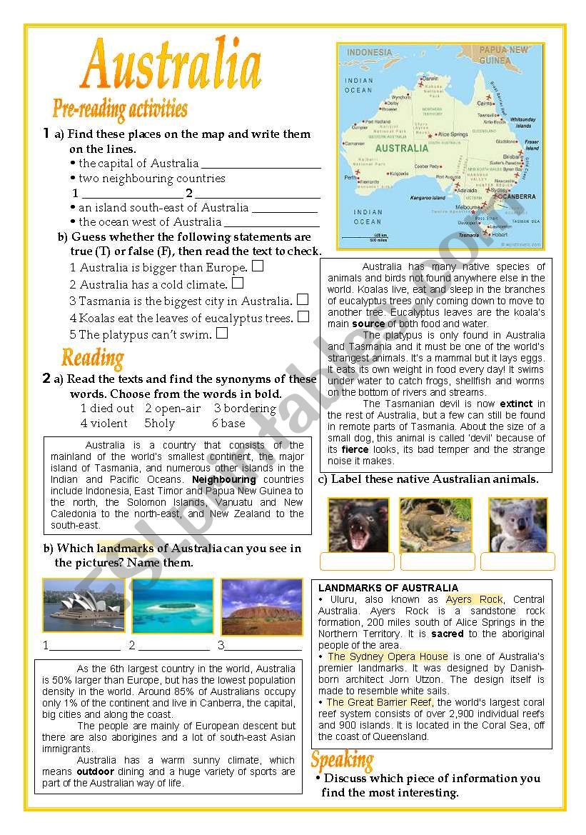 australia-esl-worksheet-by-jadd