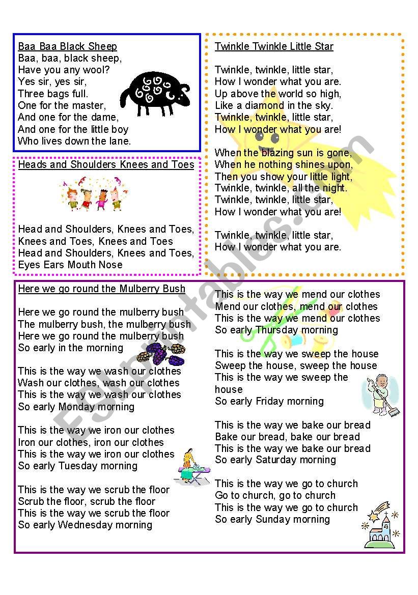 Lisas Songwords worksheet