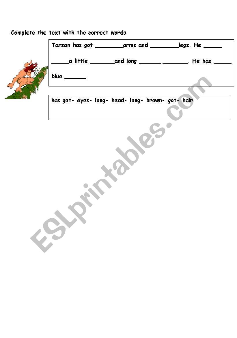 Describing people worksheet