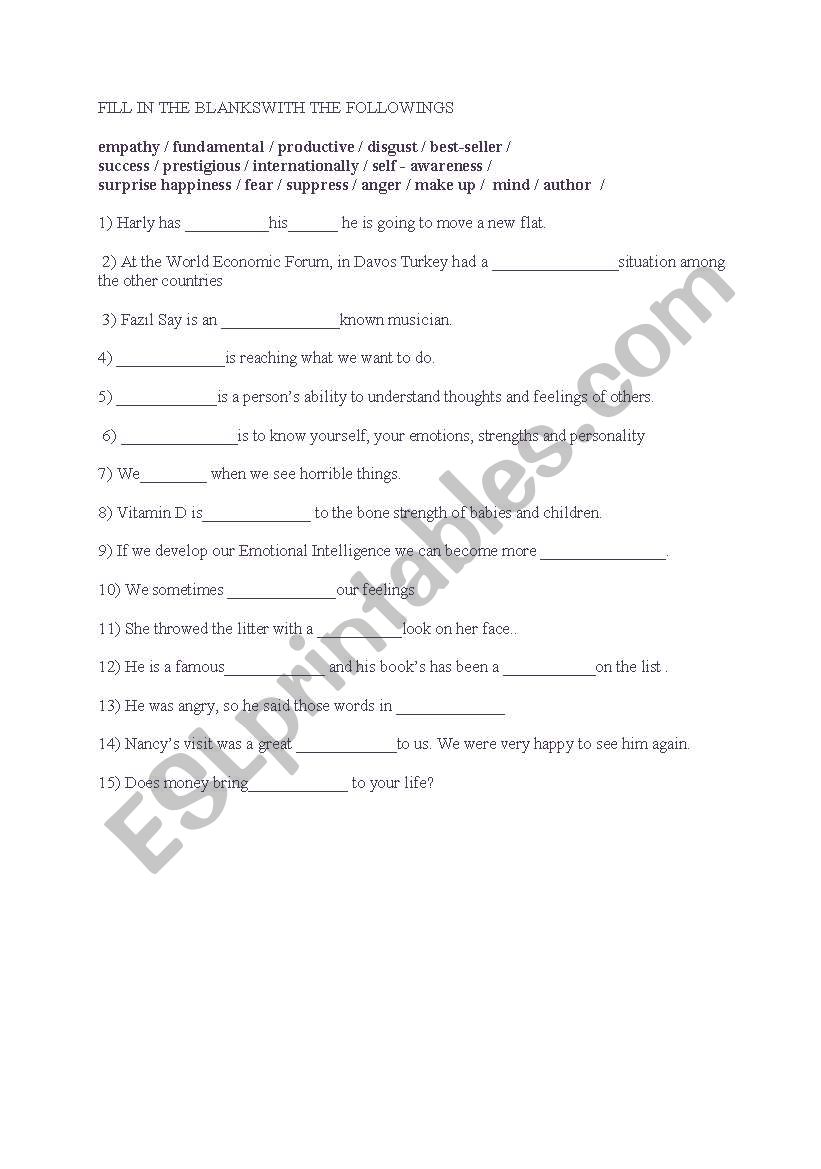 8TH GRADE VOCABULARY  worksheet