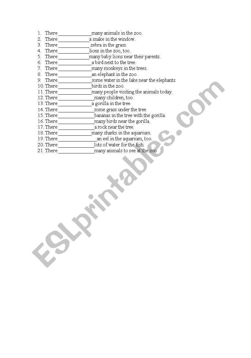 There is / There are worksheet