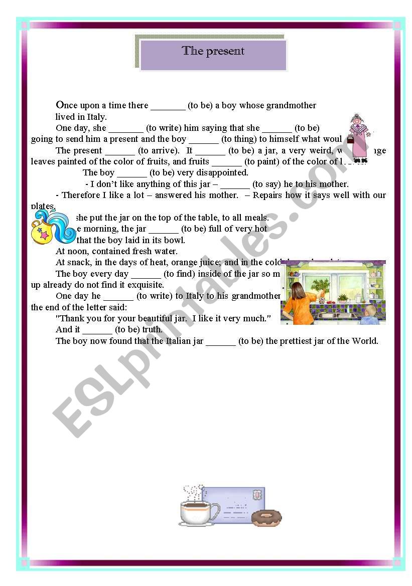 past simple - story worksheet