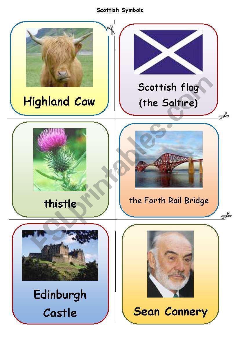 Scottish Symbols Part 2 worksheet