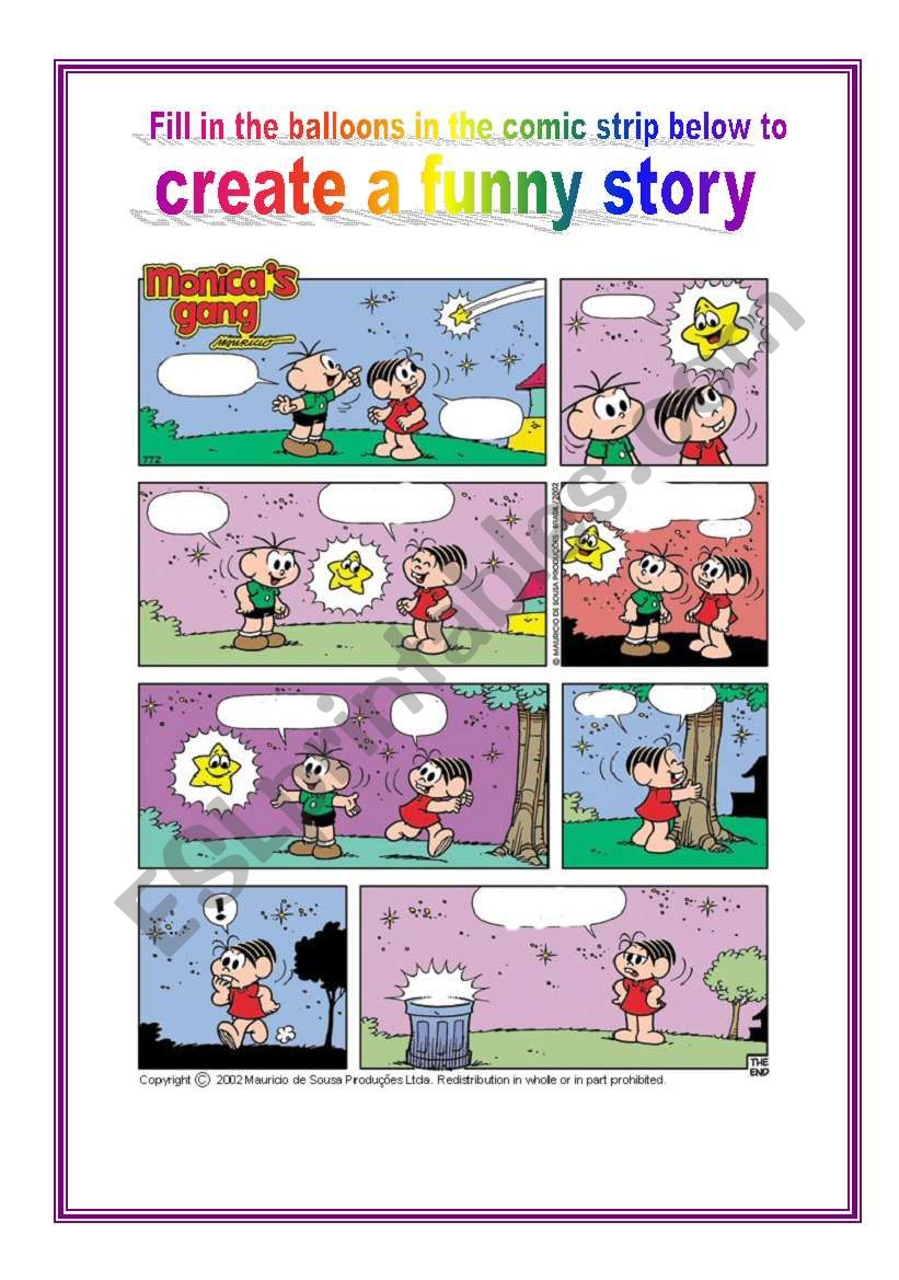 Create the story for a comic strip