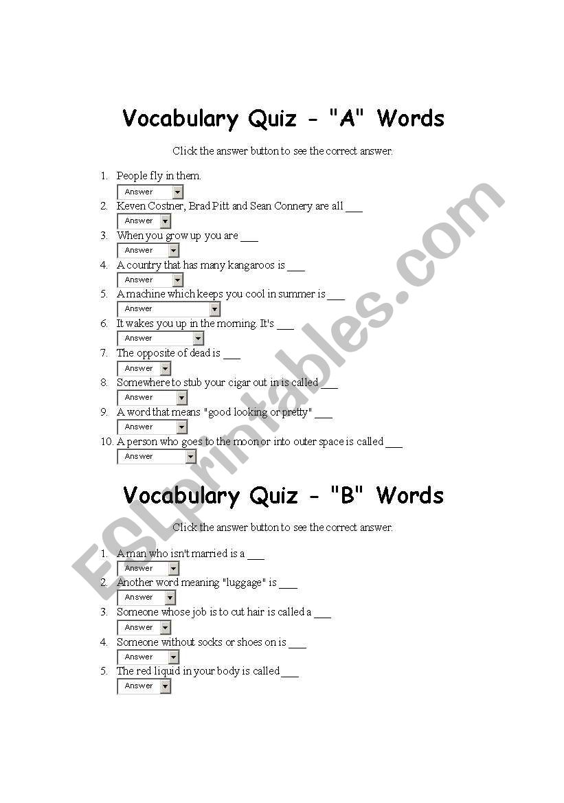 Dinner worksheet