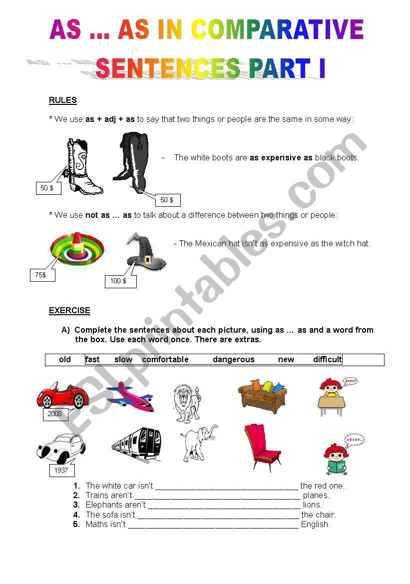 Make comparative sentences. As as Comparatives Worksheet. Конструкция as as Worksheets. Comparative sentences. As as в английском языке упражнения.