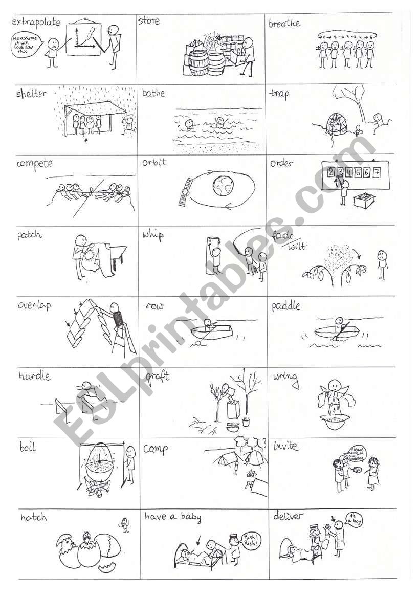 English Verbs in Pictures - part 25 out of 25 - 