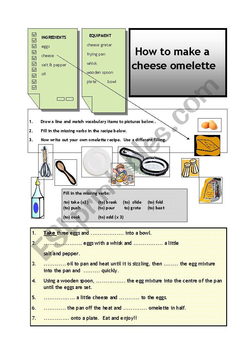 How to make a cheese omelette!