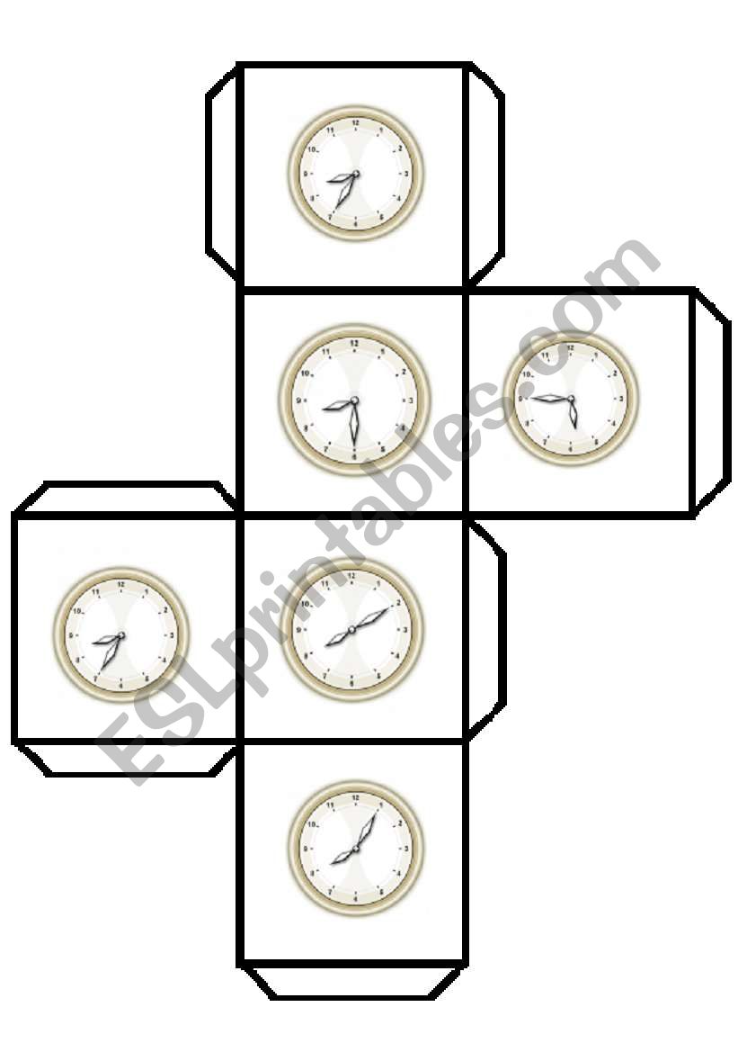 TIME DICE GAME 1 worksheet