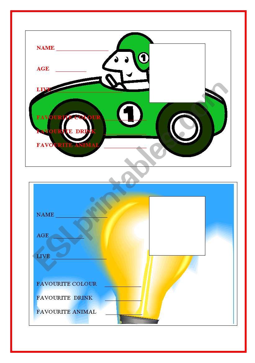 Basic Profiles worksheet