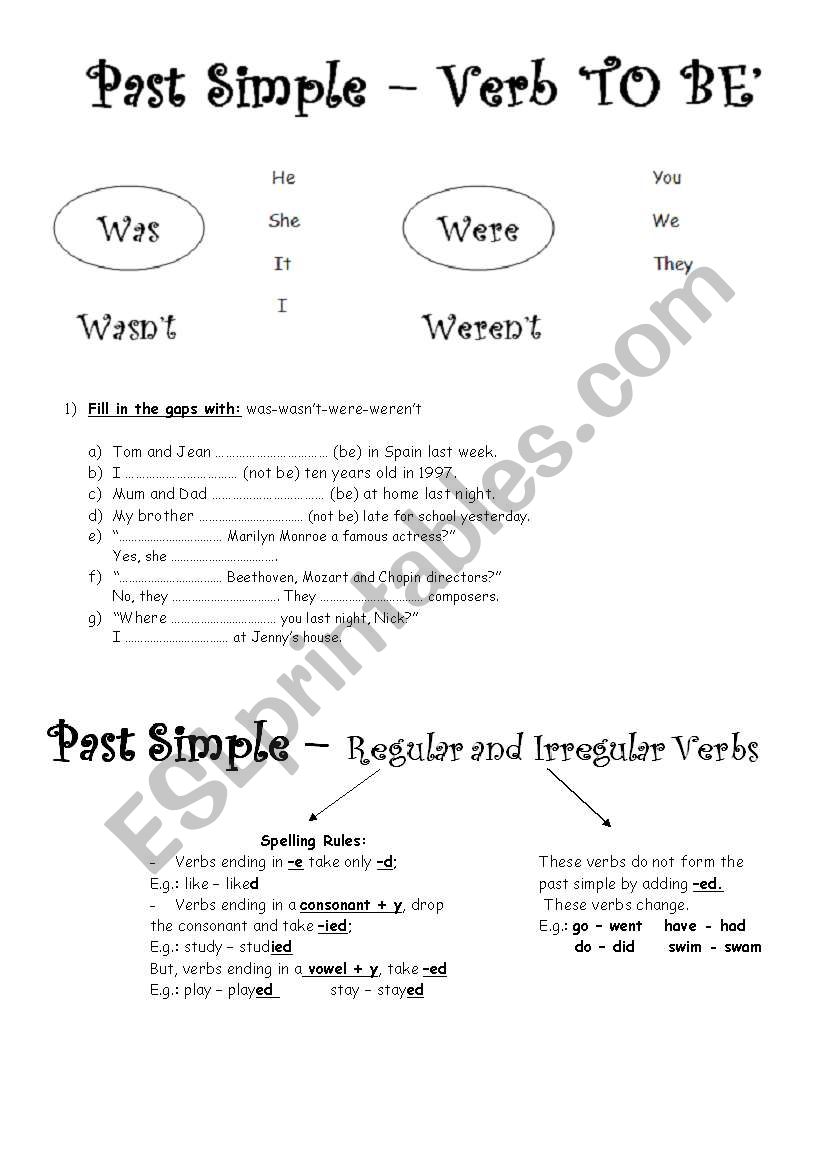 Past Simple! worksheet
