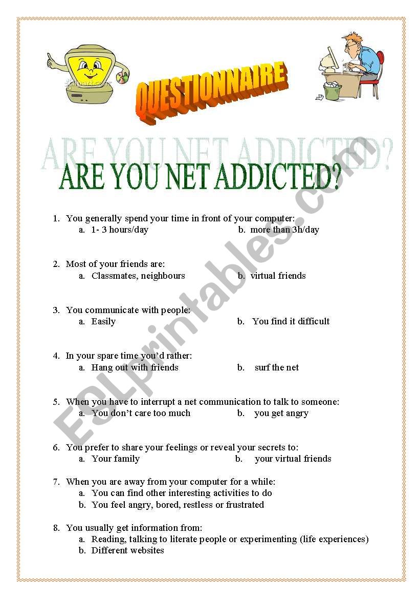 Internet Addiction Questionnaire